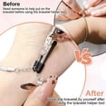 thumbnail image 3 of Bracelet Helper Tool - Fastener Helper Tool for Bracelet to Put on Yourself,Assistance for Jewelry, Necklace,Watch Clasps Zippers Crafts Adjustment.,Silver, 3 of 6