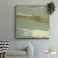 thumbnail image 6 of Wexford Home Sage & Gold Swipe V-Premium Gallery Wrapped Canvas, 40" x 40" - Ready to Hang, 6 of 8