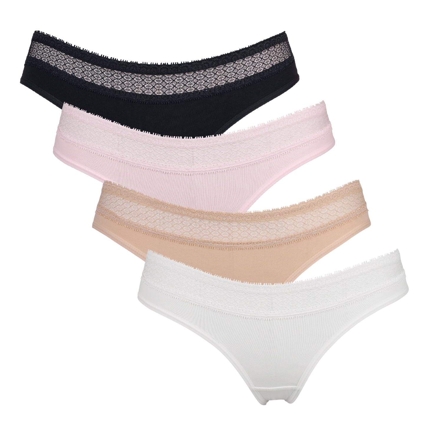 Charmo Women's Cotton Underwear Stretch Bikini Panties High Cut Briefs