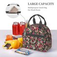 thumbnail image 5 of Naloa Many Kind Of Flowers Print Lunch Bag for Women & Men Insulated Lunch Box or Cooler Lunch Tote Bags for Work, Travel, Outdoor, 5 of 5