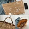thumbnail image 2 of Stellaya Tote Bag, Women's Letters Print Tote Bag, Pvc Clear Tote Bag for Women, Fashionable Leopard Print Tote Bag, 2 of 5