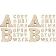 thumbnail image 1 of 400pcs Wood Letters Decorations Wooden Wall Alphabet Letters Wooden Letters for Crafts, 1 of 5