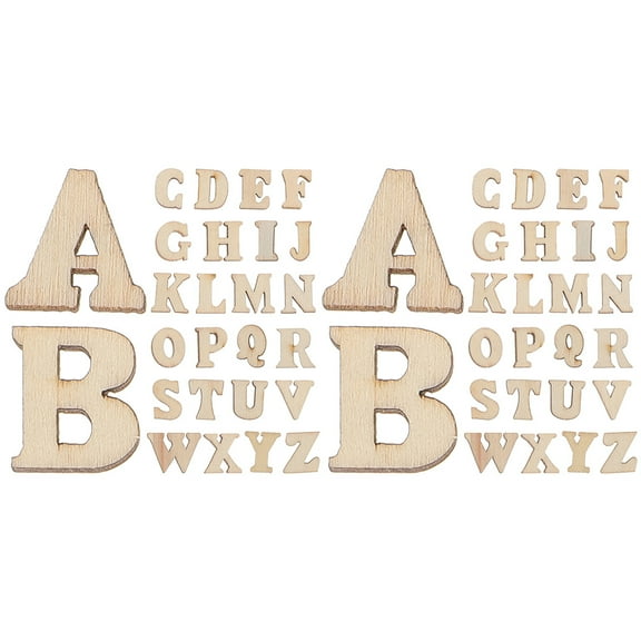 PAMINGONO 400Pcs Smooth Wooden Letters for Crafts, Home Decor, Scrapbooking, and Educational Projects
