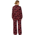 thumbnail image 2 of Uorisanigo Heart Print Women Fall 2 Piece Outfits Sweatsuits Long Sleeve Sweatshirt Wide Leg Pants Mock Neck Tracksuit Lounge Sets Oversized Sportswear Plus Size Jogger Set for Teen Girls, 2 of 8