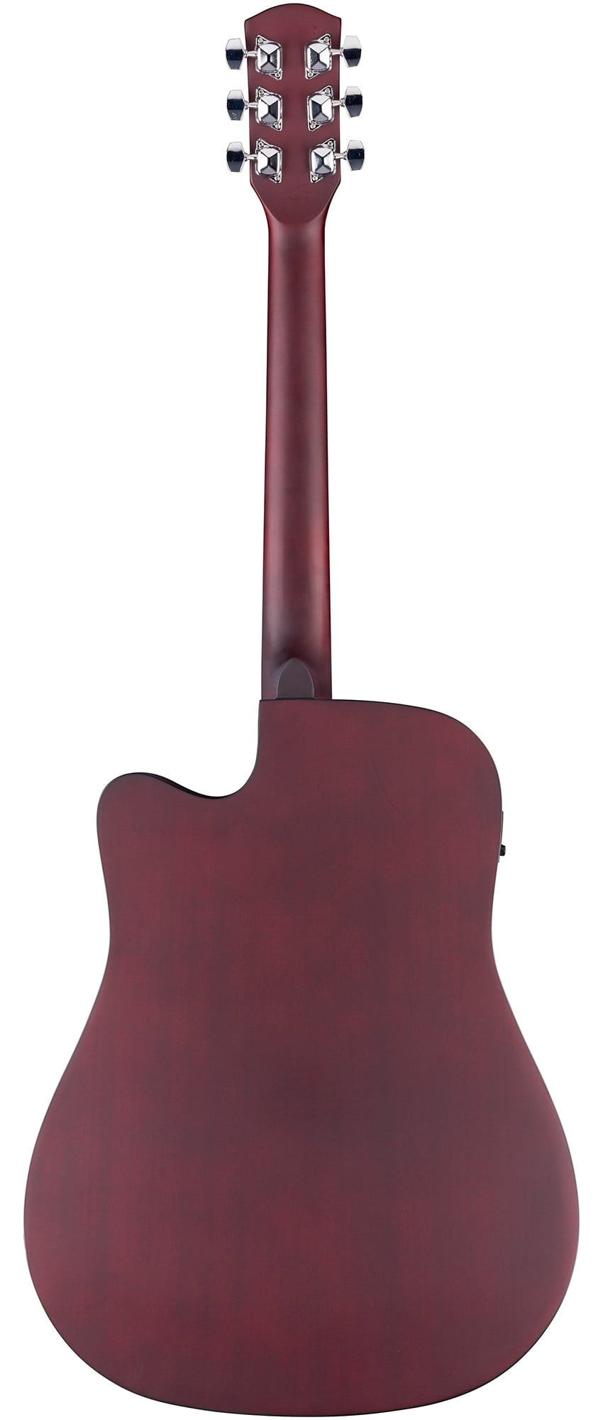 Fender FA Series Dreadnought Acoustic-Electric Guitar - Crimson Red Bundle with Case, Strings, Picks, and Austin Bazaar Instructional DVD