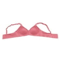 thumbnail image 3 of Fvwitlyh Bralette Women Lace Front Buckle Underwear Without Rims Vest Lace Plus Size Bra Watermelon Red,36, 3 of 3