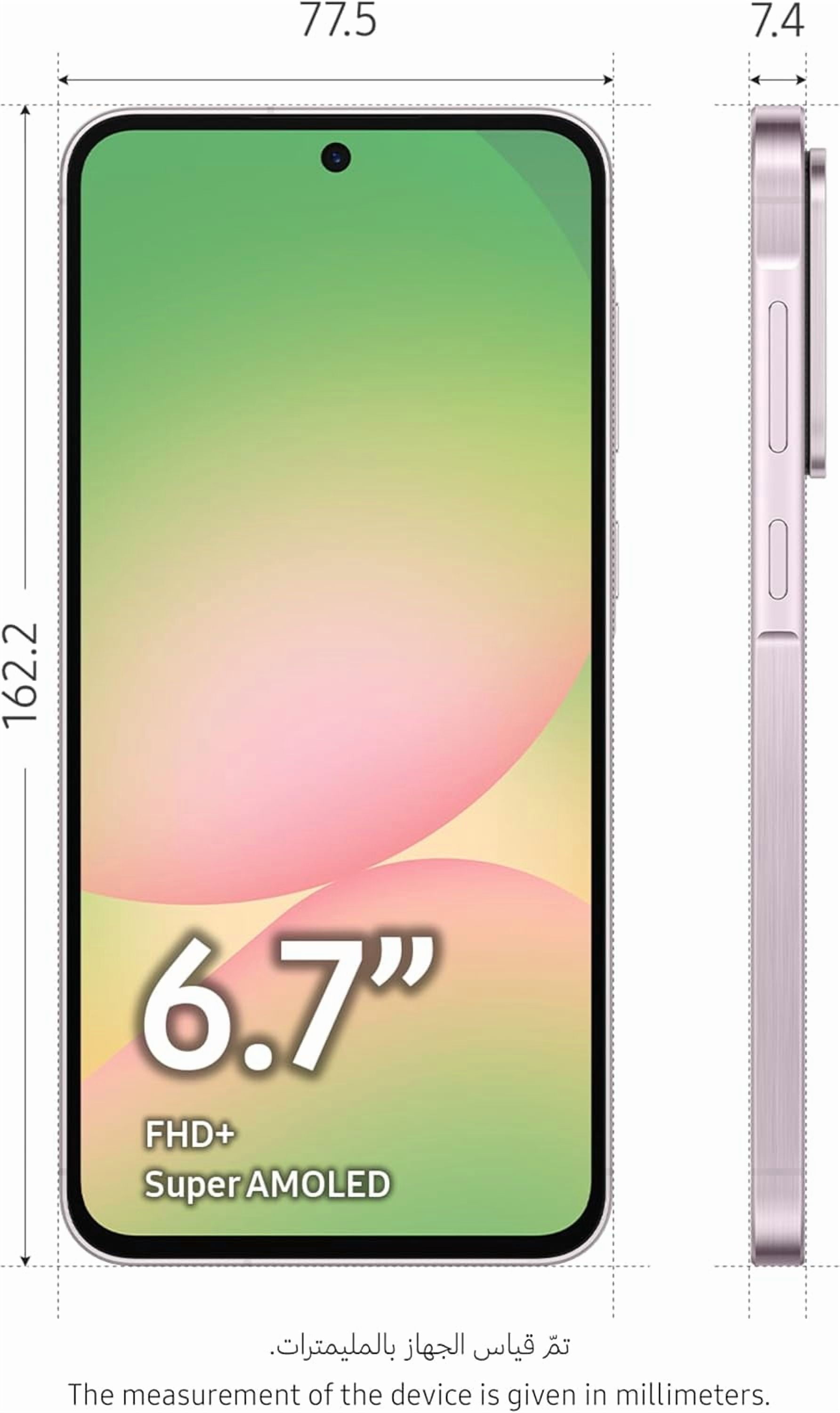 Open Box Samsung Galaxy A56 5G 2025 (8GB RAM, 128GB) AI Smartphone | GSM unlocked Dual SIM | International Version - Awesome Pink