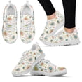 thumbnail image 1 of Zapatillas bohemias para mujer, con estampado floral bohemio, blancas, de suela suave, con flor de anacardo, deportivas de moda para gimnasio, 1 of 6