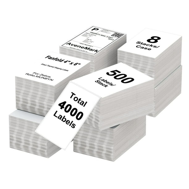 Etiquetas térmicas de envío AveneMark 4x6 (4000 etiquetas)