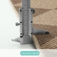 thumbnail image 6 of SUNDEREY 6'x9' Easy Jute Area Rugs for Living Room, Large Washable Bedroom Rug Non Slip, Diamond Indoor Outdoor Carpet, Modern Geometric Farmhouse Checkered Carpet for Dining Room Office,Khaki, 6 of 10