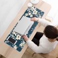 thumbnail image 3 of Long Mouse Pads for Desk,Pioneer Flower Floral Print Pattern Desk Mats on Top Of Desks, Desk Mouse Pad Extra Large with 3mm Non-Slip Base and Stitched Edge for Gaming,Office,Work,Home 31.5"x11.8", 3 of 6