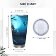 thumbnail image 4 of Cauagu Happy Halloween-1 Pattern 20oz Tumbler,Stainless Steel Vacuum Insulated Tumbler with Lid Insulated Coffee Mug Thermal Cup with Splash Proof Sliding Lid-Straw Three-piece Set, 4 of 8