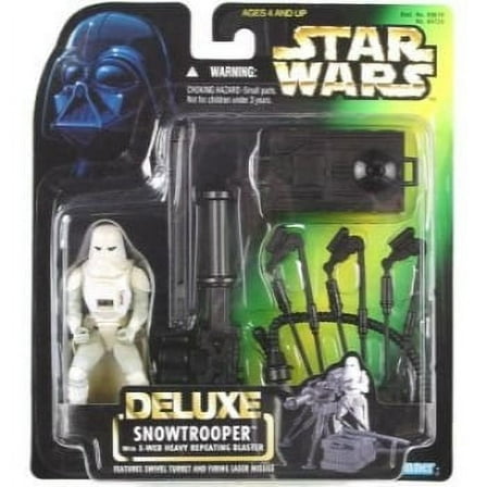 Star Wars Deluxe Snowtrooper with E-Web Heavy Repeating Blaster Action Figure