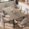 thumbnail image 2 of Huisuilinss Dining Table For 6~8 People,79" Wood Kitchen Table,Industrial Dinner Table,Long Rectangle Dining Table With Sturdy Metal Frame,Dining Room Table For Home Office Family(Only Table), 2 of 8