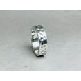 thumbnail image 5 of Heaven Crafts Sterling Silver 925 Hammered Band Ring Handmade Statement Ring For Women, 5 of 5