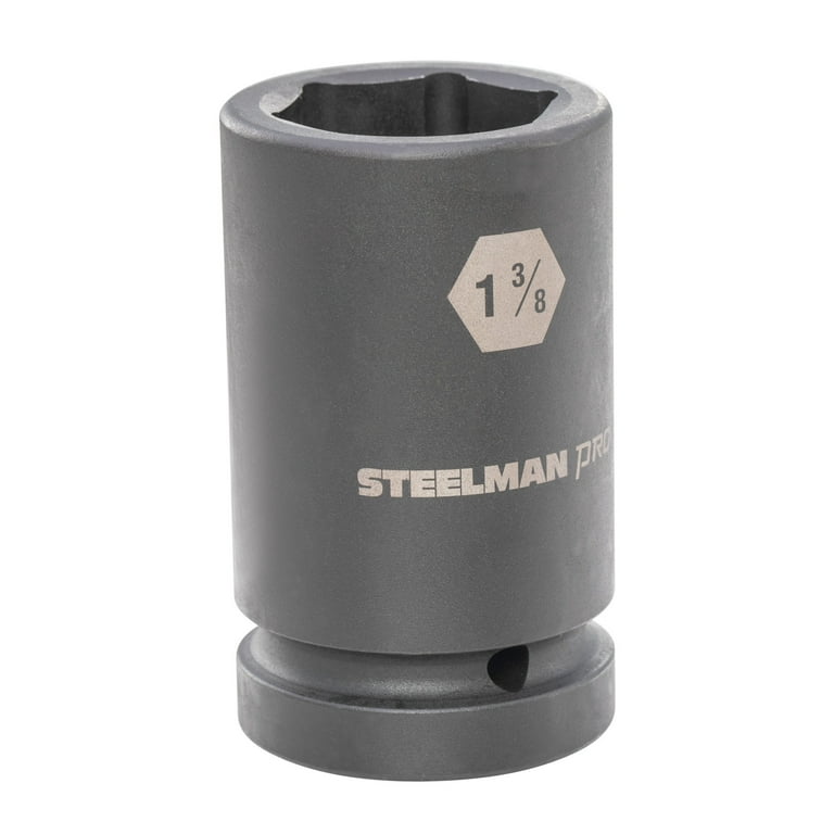 STEELMAN PRO 1-Inch Drive 1-3/8-Inch 6-Point Deep Impact Socket