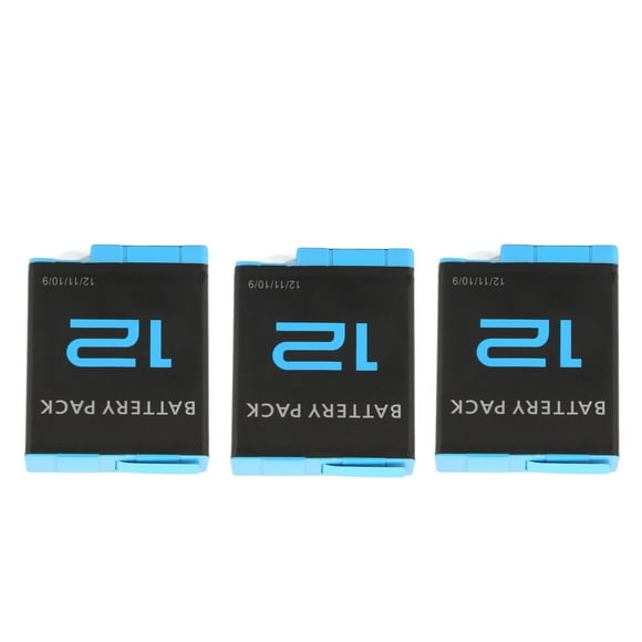 Camera Replacement Battery, Professional 1800mAh 3pcs Camera Lithium Ion Battery  For Action Camera Accessories