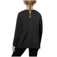 thumbnail image 4 of ameIAEA 3/4 Sleeve Shirts for Girls Boys Ribbed Knit Casual Tees Kids Crewneck Solid Color Tops, 4 of 6