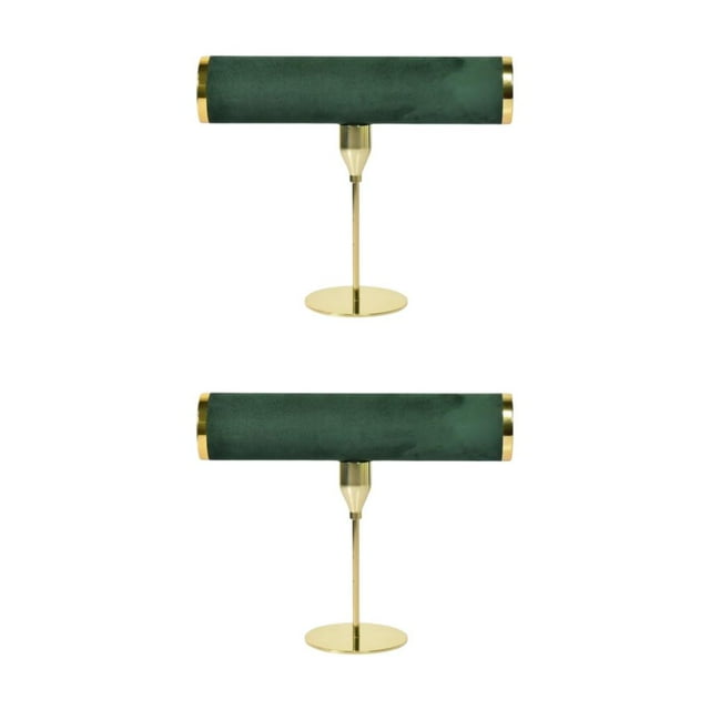 Justharion Home Tabletop Bracelet Bangle Holder Watch Organizer T Bar Stylish and Functional Green S 2Set