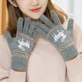 thumbnail image 4 of 1 Pair USB Charging Heated Gloves Touchscreen Adjustable 3 Heat Levels Thick Knitted Fingerless Washable High Elasticity Office Typing Student Writing Gloves, 4 of 7