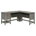 thumbnail image 1 of Pemberly Row L-shaped Farmhouse Engineered Wood Computer Desk in Mystic Oak, 1 of 18