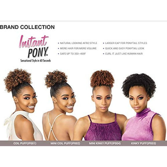 Sensationnel DrawString Ponytail Instant Pony Coil Puff (IP001) (1B)