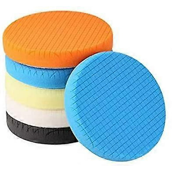 Polishing Pad, 5 Pieces 150mm/6 Inch Polishing Sponge Polishing Kit for Car Polisher Buffer Pad/for RO/DA Dual Action Polisher Buffing