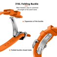 thumbnail image 3 of DMVEIMAL Sports Liquid Silicone Strap with Butterfly Buckle for iwatch Series 9/8/7/6/5/4/3/2/1/SE,Ultra 2/Ultra 49mm 45mm 44mm 42mm,Luxury Mens Watch Band Compatible for Apple Watch Band, 3 of 13