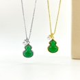thumbnail image 5 of 14K Gold Lucky Fortune Pearl Necklace, Natural Jadeite Pendant, Elegant Freshwater Pearl Jewelry Gift for Her, 5 of 5