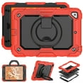thumbnail image 6 of TECH CIRCLE Case for Apple iPad Mini (7.9") Tablet - [Built with Screen Protector] Heavy Duty Protection Rugged Case with Kickstand Portable Handle Drop Proof Cover, Red, 6 of 10