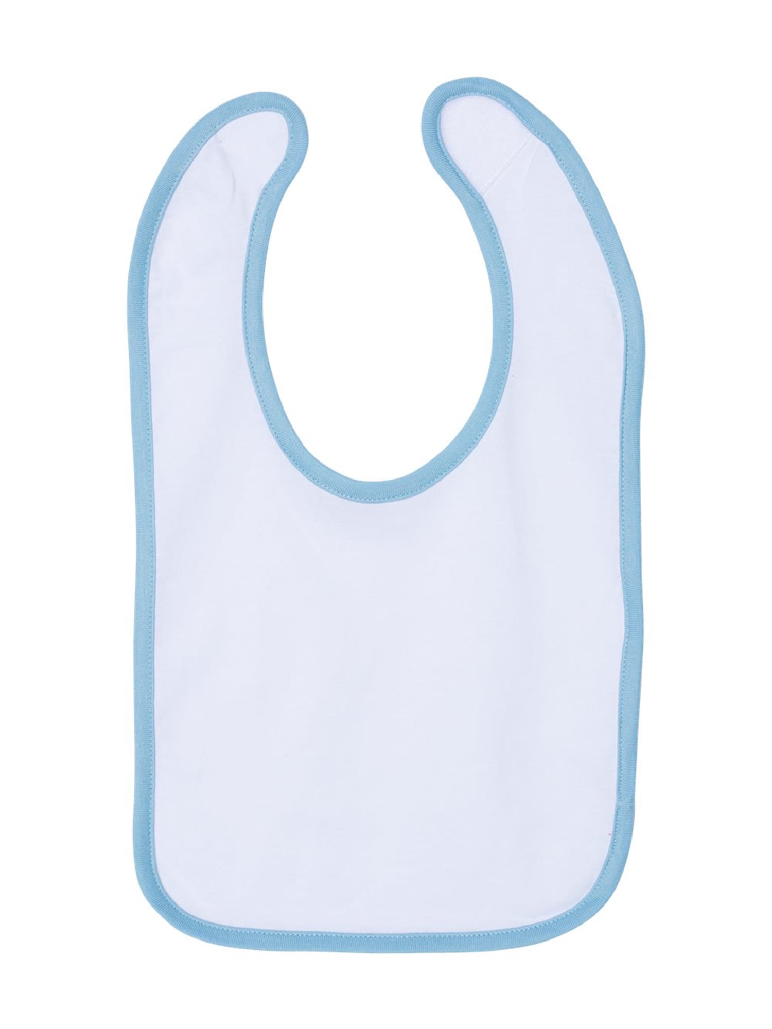 Rabbit Skins Infant Contrast Trim Premium Jersey Bib for Baby Girl Bib