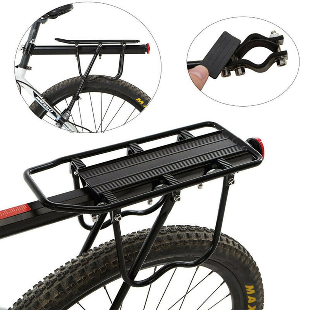 Bike Bicycle Mountain Rear Rack Seat Post Mount Pannier Luggage Carrier Aluminum