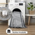 thumbnail image 6 of Wellber Abstract Area Rug Soft Rugs Non-Slip Washable Floor Carpet for Bedroom Living Room Kitchen Home Decor,5'x8',Dark Grey, 6 of 6