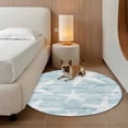 thumbnail image 2 of Coastal Starfish Round Area Rug 3.3Ft Washable Circle Rugs for Dining Room Table, Summer Ocean Blue Farm Wooden Plank Non-Slip Carpet Floor Mats Indoor Outdoor Carpet Runner Aesthetic Home Decor, 2 of 8