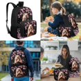 thumbnail image 3 of HUIACONG Kids Backpack Set 4-IN-1 Sakura Capybara for 6-12 Boys Girls Spine Protective School Backpack Detachable Lunch Box Pencil Case Water Bottle Holder Lightweight, 3 of 7