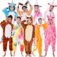 thumbnail image 2 of Pijamas de unicornio para niños, monos de punto para niños, monos de animales para bebés, monos de franela kigurumi para niños, monos cálidos de invierno, 2 of 5