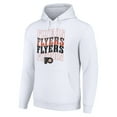 thumbnail image 2 of Men's Starter White Philadelphia Flyers Four Team Name Logo Fleece Pullover Hoodie, 2 of 3