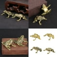 thumbnail image 2 of Frogs Figurines Brass Frogs Statues Frogs Decorative Objects Table Ornament, 2 of 11