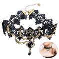 thumbnail image 2 of Coofit Collier Ras-du-Cou Créatif Décoratif Collier Statement Collier en Dentelle pour Femmes, 2 of 10