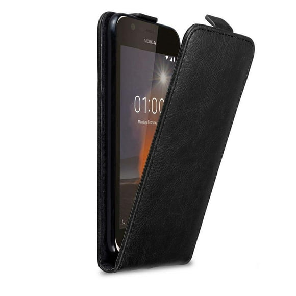 Cadorabo Flip Étui pour Nokia 1 2017 Couverture Livre Portefeuille Écran Protection PU Cuir Magnétique Etui