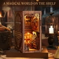 thumbnail image 2 of Kit MoKo Book Nook Rompecabezas 3D de Madera con Luces LED, 2 of 7