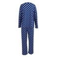 thumbnail image 2 of Bonito conjunto de pijama para niñas adolescentes, ropa de dormir juvenil, 2 piezas, cómodo conjunto de pijama de algodón de manga larga, talla grande para niñas de 12 a 18 años, 2 of 6