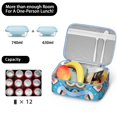 thumbnail image 5 of Lunch Box with Padded Liner Spacious Insulated Lunch Bag Durable Thermal Lunch Cooler Pack with Strap for Commuters Outdoor Enthusiasts School Sports Beach Picnic Work Camp, 5 of 6