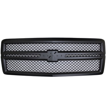 SS Style Front Upper Bumper Grille For Chevrolet Camaro 2019-2024 – Black ABS Snap-On