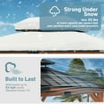 thumbnail image 6 of Modern Shade Rosewood Wood Gazebo - 11' x 13' Cedar Framed Double Steel Roof Permanent Patio Gazebo, 6 of 9