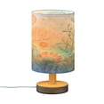 thumbnail image 2 of Magical Deep Sea Scene Small Lamp Printed Gifts Table Lamp USB Bedside Desk Nightstand Lamp Wood Base for Bedroom Living Room Office Desk College Dorm, 2 of 7