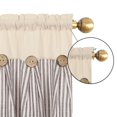 thumbnail image 4 of Cortinas con cenefa BLEUM CADE de algodón y lino para cocina de granja, 4 of 8