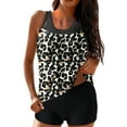 thumbnail image 3 of tankini&nbsp;tops Two Piece Swimsuits For Women Leopard Print Tank Top With Boyshorts Bathing Suits, 3 of 9
