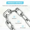 thumbnail image 4 of Hammock Hanging Kit with Swing Chain, Stainless Steel 1000lb Heavy Duty Capacity Hammock Hooks, HYASIA 360° Swivel Hanging Kit for Trapeze, Yoga, Boxing Bag, Hammock Chair, Porch, Gym, 4 of 7