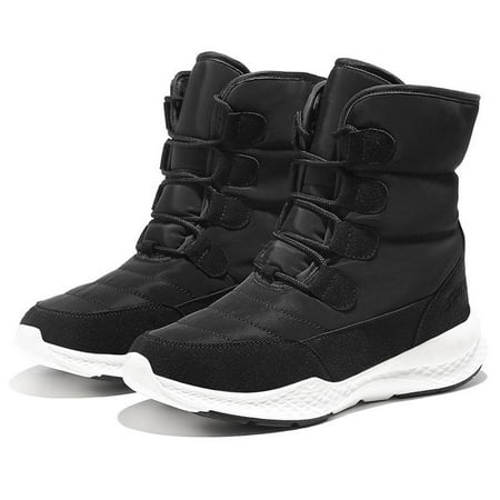

TUINANLE Women Boots Winter White Snow Boot Short Style Water-resistance Upper Non-slip Quality Plush Black Botas Mujer Invierno